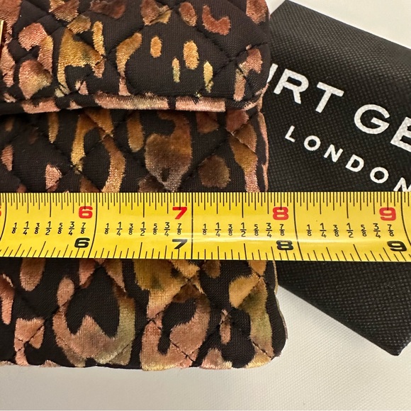 Kurt Geiger London Leopard Print Velvet Mini Brixton Crossbody Bag - Picture 7 of 12